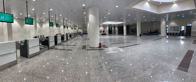 New airport of Santorini