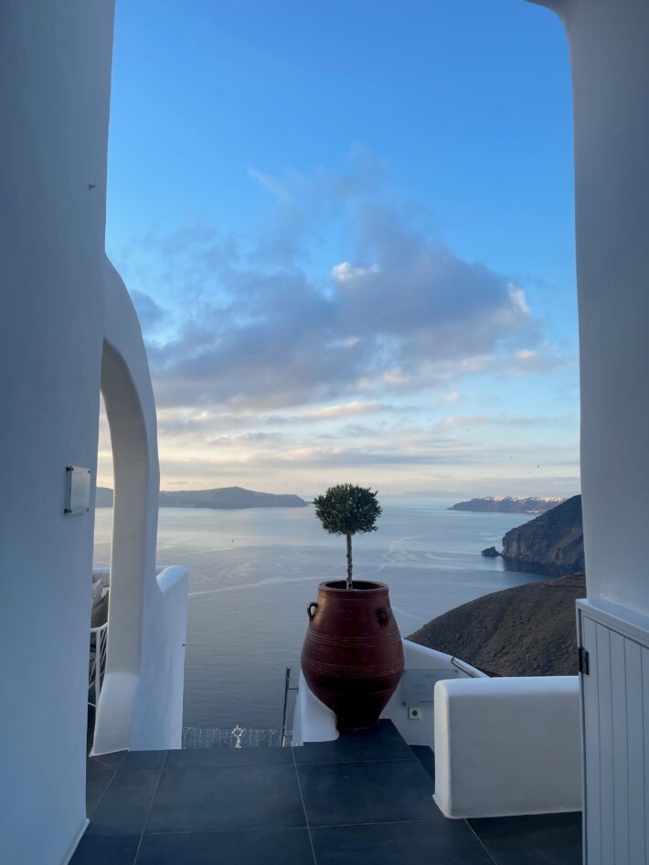 christmas - January in Santorini