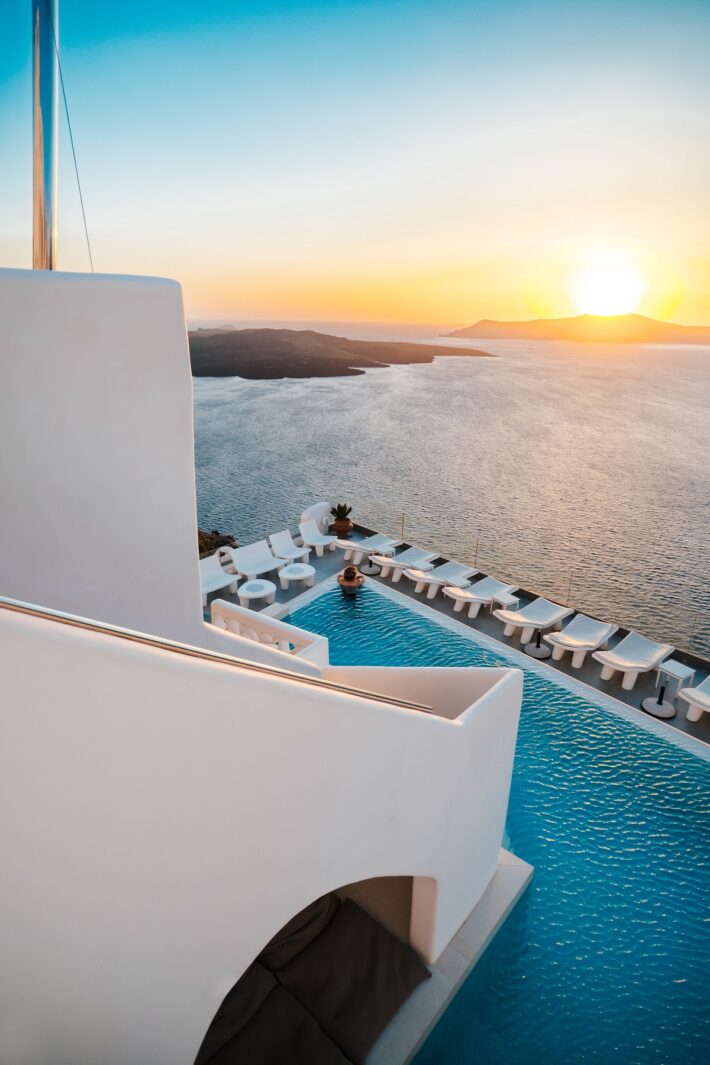 Stunning sunsets from Athina Luxury Suites