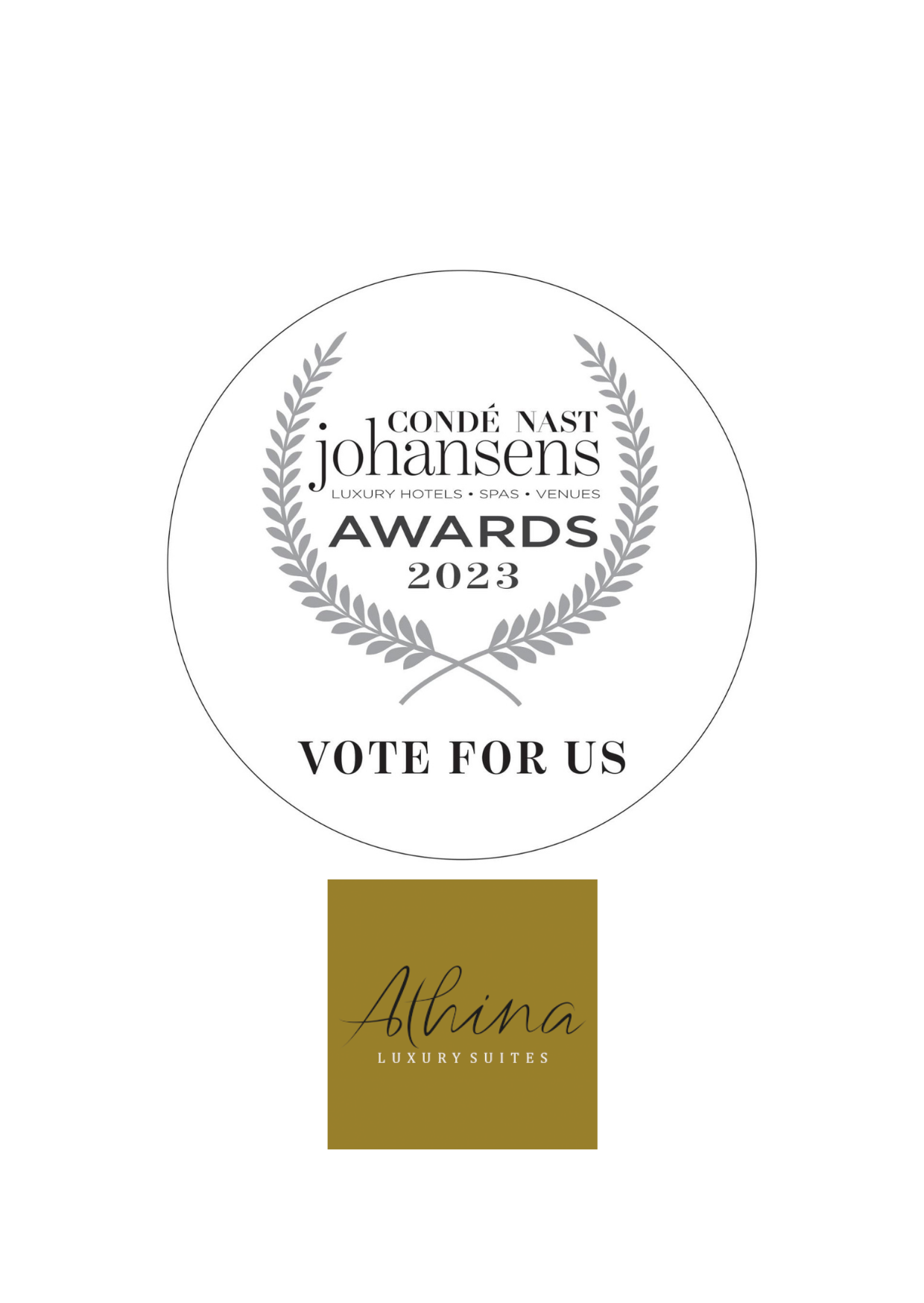 Untitled design - Athina Luxury Suites: Shortlisted for the 2024 Condé Nast Johansens Awards 2024 Condé Nast Johansens Awards for Excellence.
