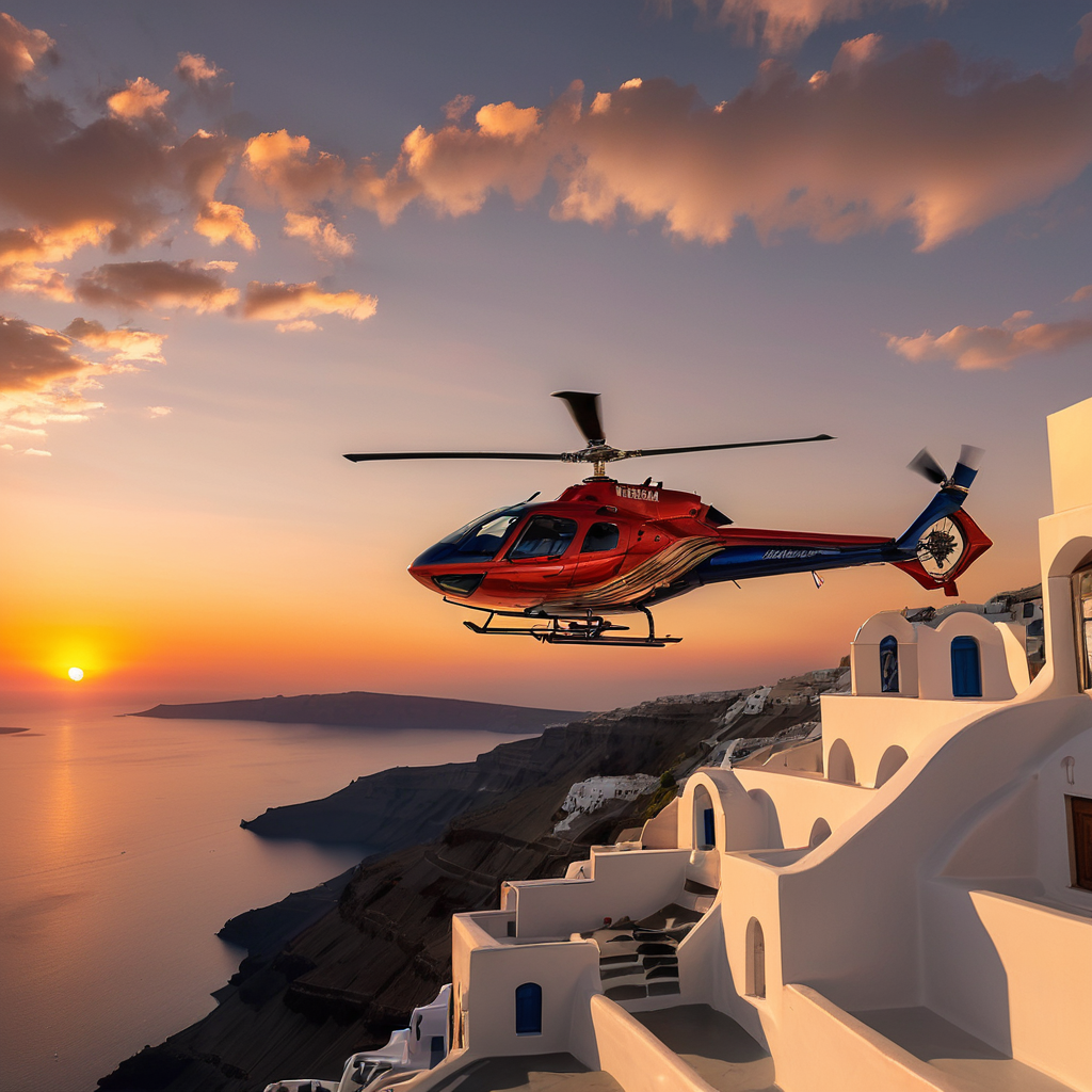 Helicopter Tour - Discover the Magic of Santorini from Above with a Helicopter Tour Helicopter Tour